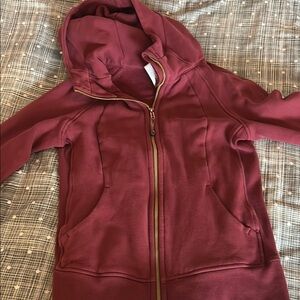 lululemon athletica Burgundy Hoodie Jacket